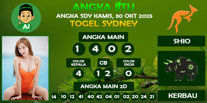 Prediksi Angka Jitu Sdy Kamis 30 Oktober 2025