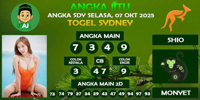 Prediksi Angka Jitu Sdy Selasa 07 Oktober 2025