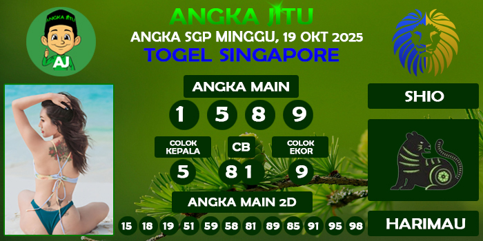 Prediksi Angka Jitu Sgp Minggu 19 Oktober 2025