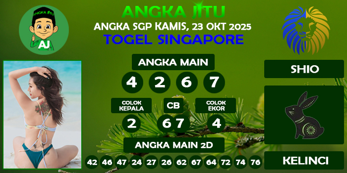 Prediksi Angka Jitu Sgp Kamis 23 Oktober 2025