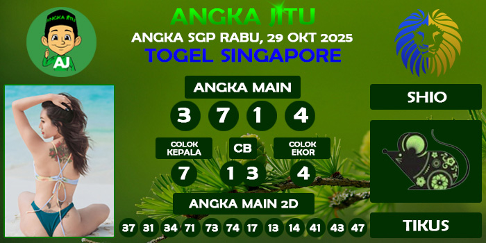 Prediksi Angka Jitu Sgp Rabu 29 Oktober 2025