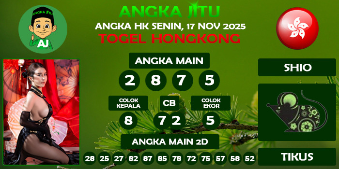 Prediksi Angka Jitu Hk Senin 17 November 2025