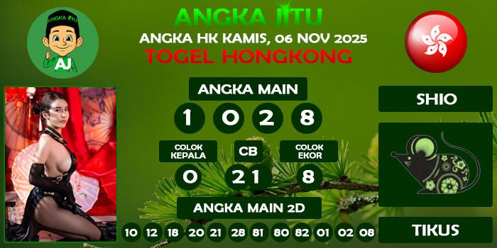 Prediksi Angka Jitu Hk Kamis 06 November 2025