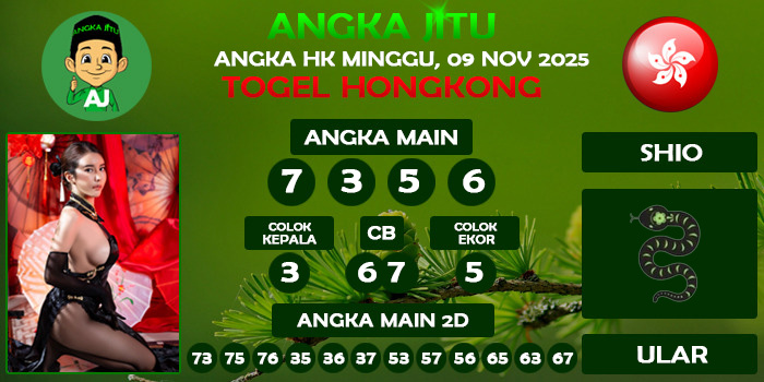 Prediksi Angka Jitu Hk Minggu 09 November 2025