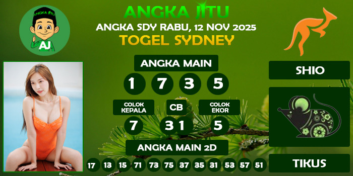Prediksi Angka Jitu Sdy Rabu 12 November 2025