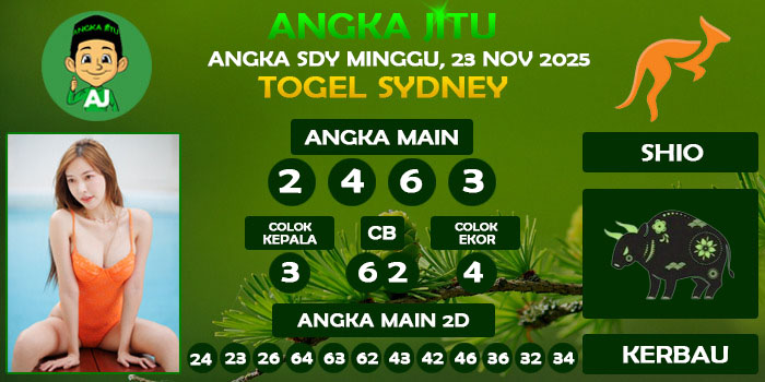 Prediksi Angka Jitu Sdy Minggu 23 November 2025
