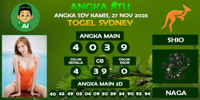 Prediksi Angka Jitu Sdy Kamis 27 November 2025