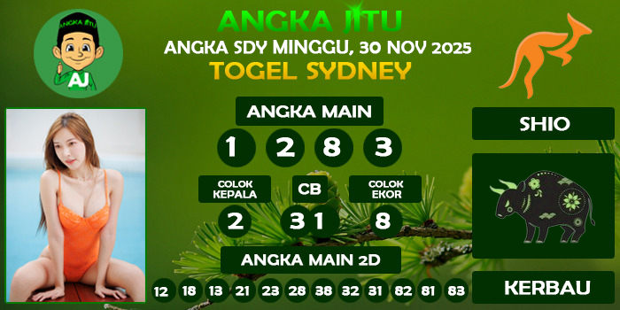Prediksi Angka Jitu Sdy Minggu 30 November 2025