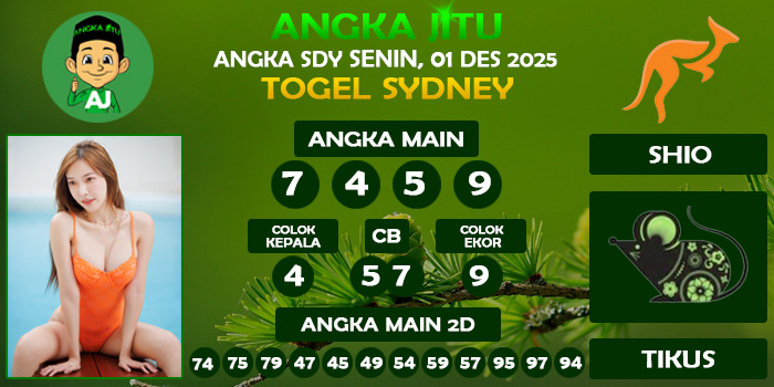 Prediksi Angka Jitu Sdy Senin 01 Desember 2025