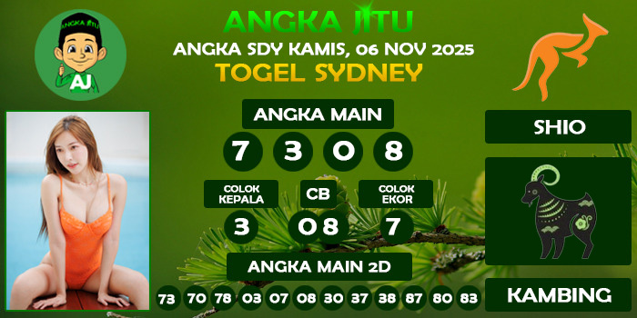 Prediksi Angka Jitu Sdy Kamis 06 November 2025