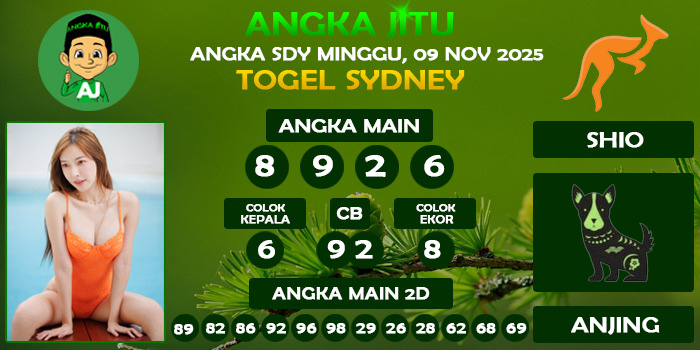 Prediksi Angka Jitu Sdy Minggu 09 November 2025