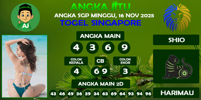 Prediksi Angka Jitu Sgp Minggu 16 November 2025
