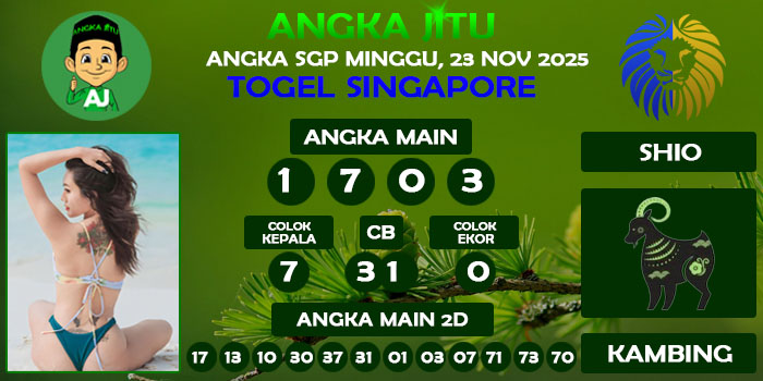 Prediksi Angka Jitu Sgp Minggu 23 November 2025