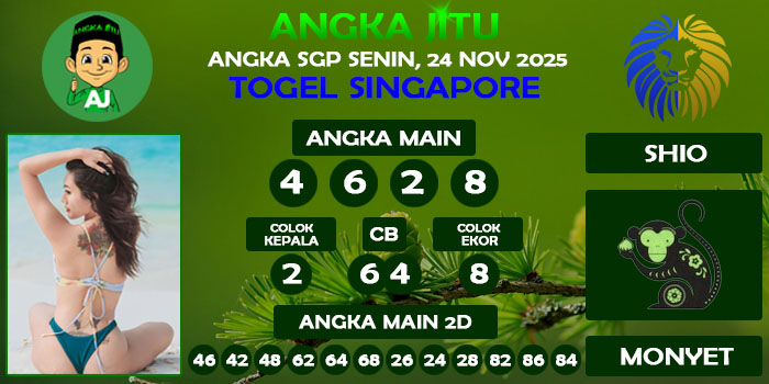 Prediksi Angka Jitu Sgp Senin 24 November 2025