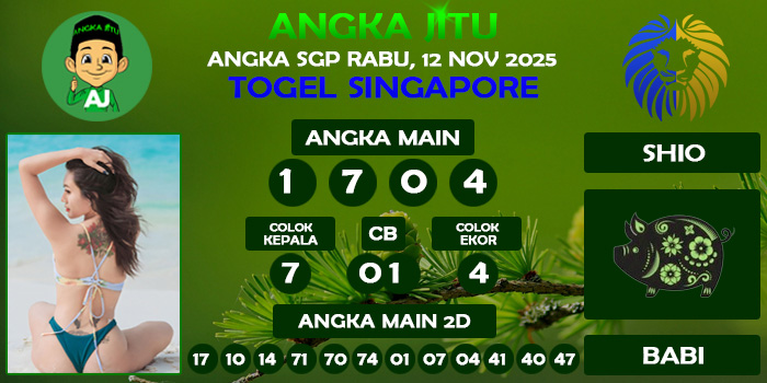Prediksi Angka Jitu Sgp Rabu 12 November 2025