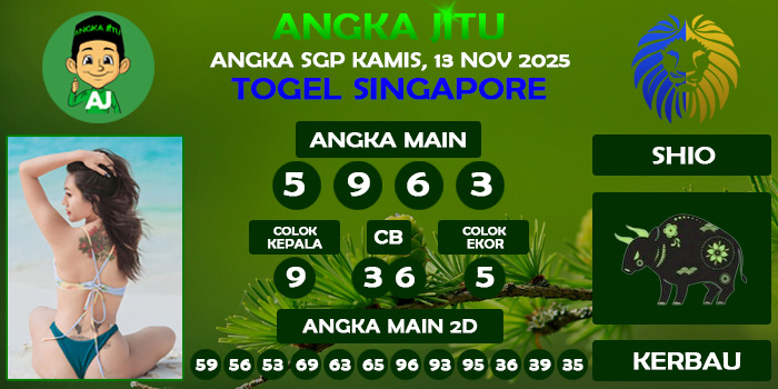 Prediksi Angka Jitu Sgp Kamis 13 November 2025