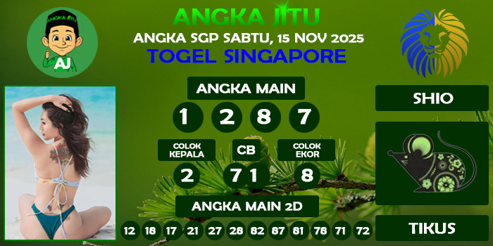 Prediksi Angka Jitu Sgp Sabtu 15 November 2025