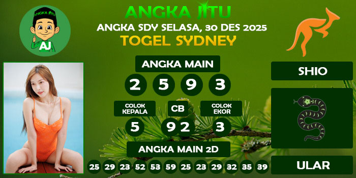 Prediksi Angka Jitu Sdy Selasa 30 Desember 2025
