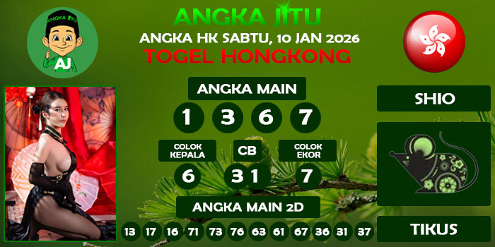 Prediksi Angka Jitu Hk Sabtu 10 Januari 2026