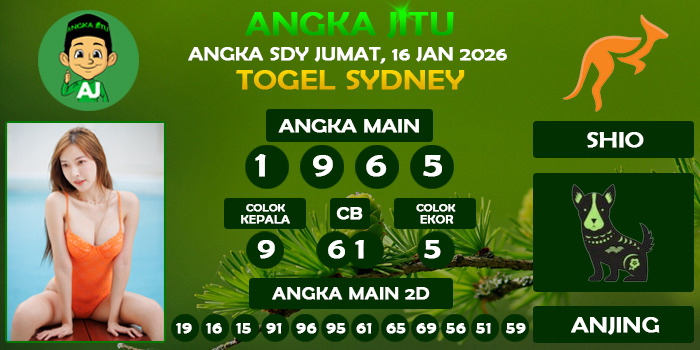 Prediksi Angka Jitu Sdy Jumat 16 Januari 2026