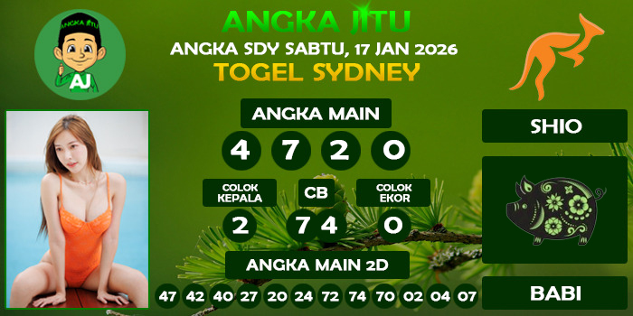 Prediksi Angka Jitu Sdy Sabtu 17 Januari 2026