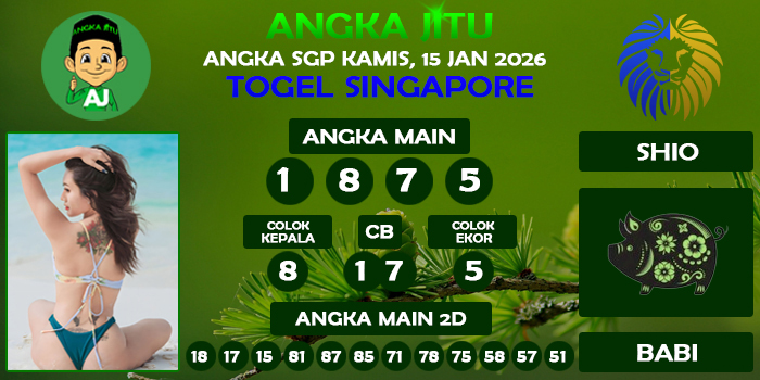Prediksi Angka Jitu Sgp Kamis 15 Januari 2026