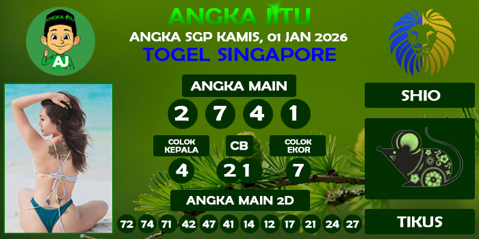Prediksi Angka Jitu Sgp Kamis 01 Januari 2026