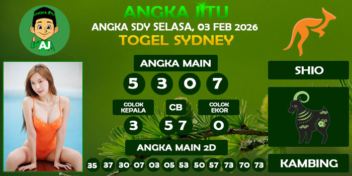 Prediksi Angka Jitu Sdy Selasa 03 Februari 2026