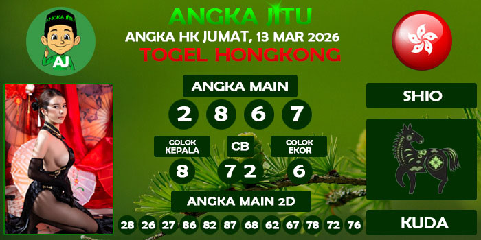 Prediksi Angka Jitu Hk Jumat 13 Maret 2026