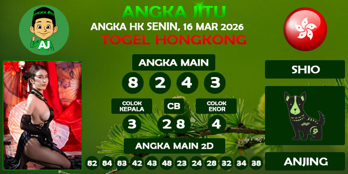 Prediksi Angka Jitu Hk Senin 16 Maret 2026