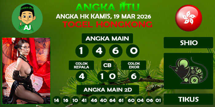 Prediksi Angka Jitu Hk Kamis 19 Maret 2026