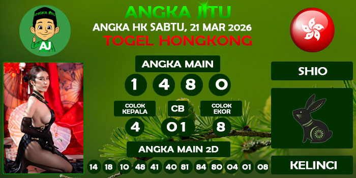 Prediksi Angka Jitu Hk Sabtu 21 Maret 2026