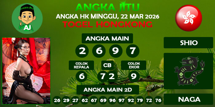 Prediksi Angka Jitu Hk Minggu 22 Maret 2026