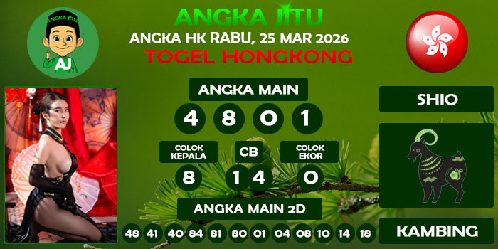 Prediksi Angka Jitu Hk Rabu 25 Maret 2026