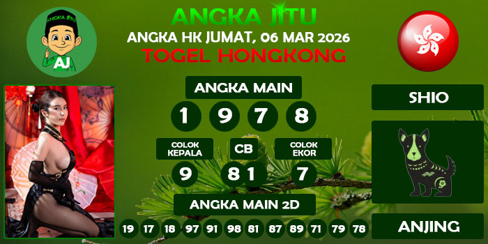 Prediksi Angka Jitu Hk Jumat 06 Maret 2026