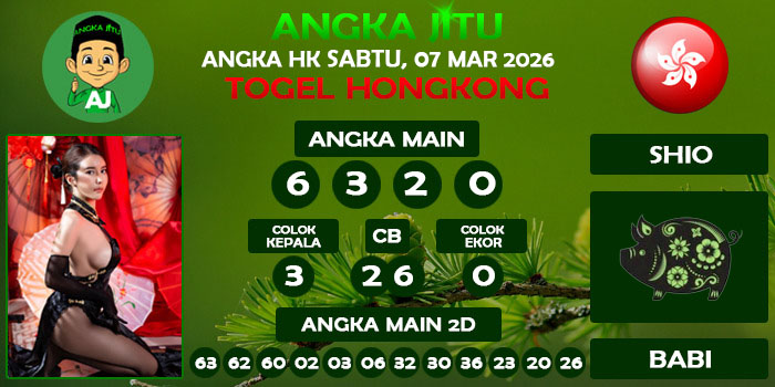 Prediksi Angka Jitu Hk Sabtu 07 Maret 2026