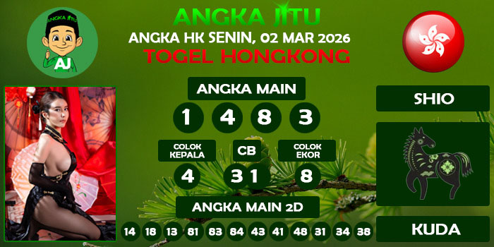 Prediksi Angka Jitu Hk Senin 02 Maret 2026