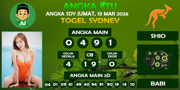 Prediksi Angka Jitu Sdy Jumat 13 Maret 2026