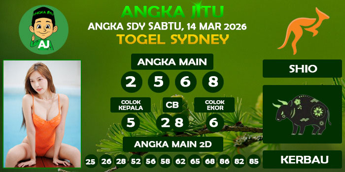Prediksi Angka Jitu Sdy Sabtu 14 Maret 2026