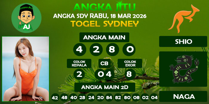 Prediksi Angka Jitu Sdy Rabu 18 Maret 2026