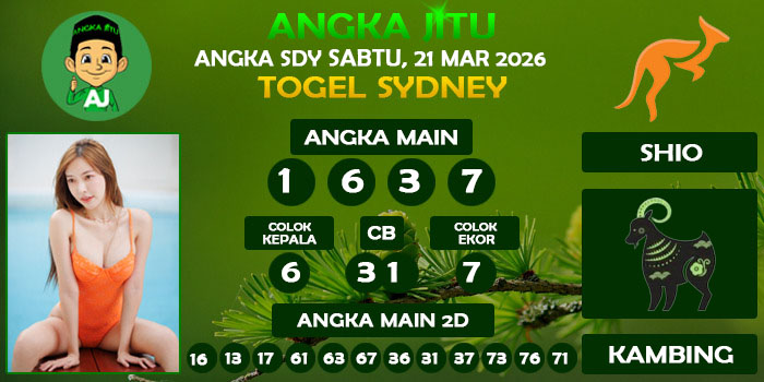 Prediksi Angka Jitu Sdy Sabtu 21 Maret 2026