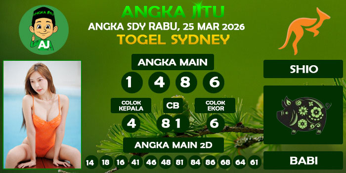Prediksi Angka Jitu Sdy Rabu 25 Maret 2026