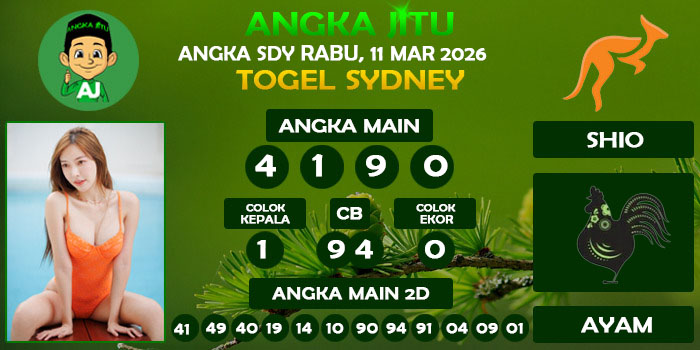 Prediksi Angka Jitu Sdy Rabu 11 Maret 2026