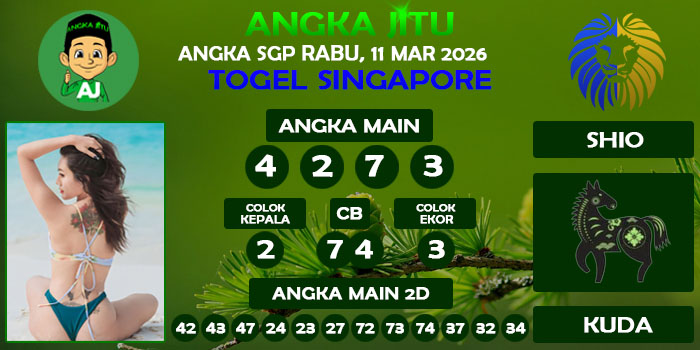 Prediksi Angka Jitu Sgp Rabu 11 Maret 2026