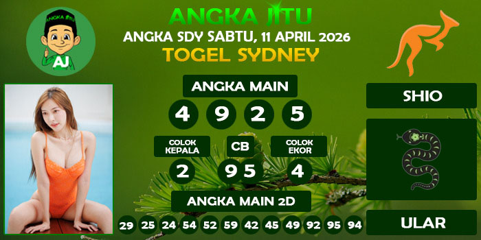 Prediksi Angka Jitu Sdy Sabtu 11 April 2026