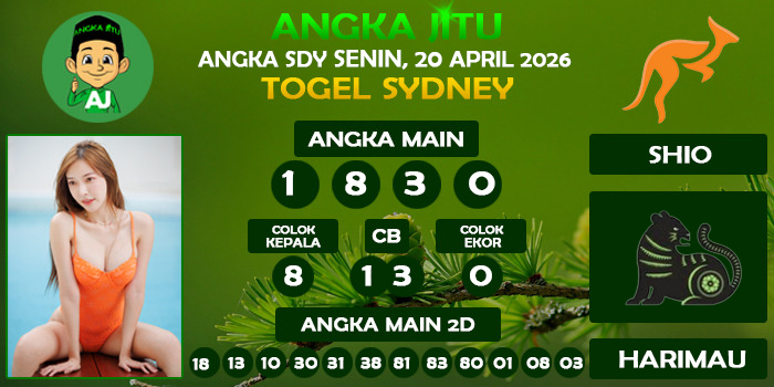Prediksi Angka Jitu Sdy Senin 20 April 2026