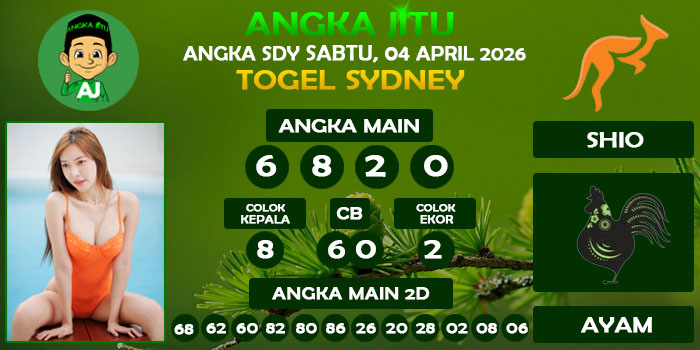 Prediksi Angka Jitu Sdy Sabtu 04 April 2026