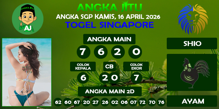 Prediksi Angka Jitu Sgp Kamis 16 April 2026